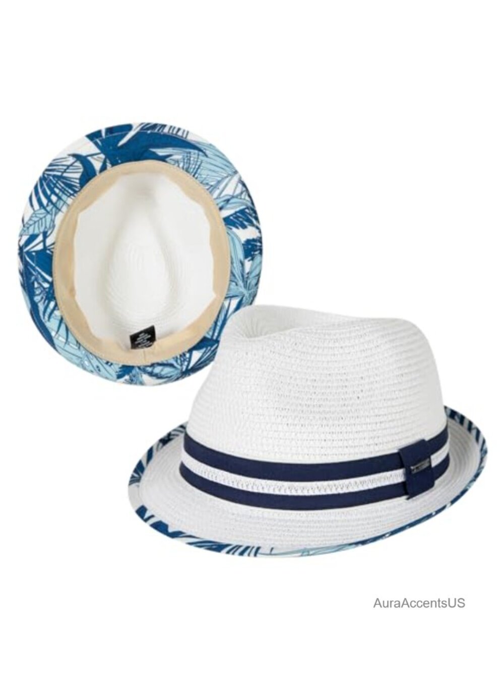 Oversize XXL Straw Fedora Sun Hat Panama Derby Packable